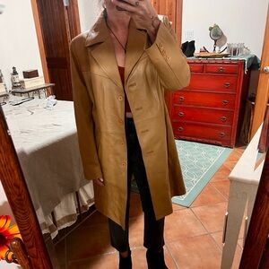Vintage Genuine Leather Coat